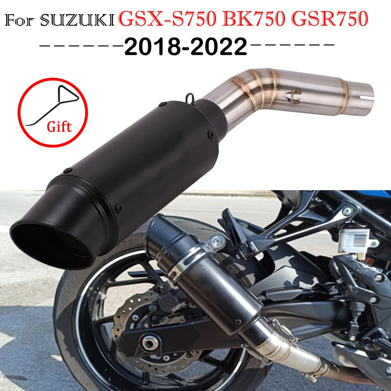 

Motorcycle Exhaust SC Escape Modified Mid Link Pipe For SUZUKI GSX-S 750 BK750 GSR750 GSX S750 GSXS750 2022 2021 2020 2019 2018