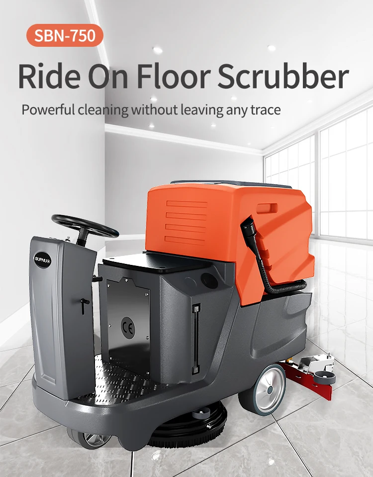 Заводской источник SBN-750 высокоскоростная машина для мытья полов подметальная