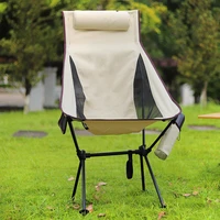 new ultralight portable folding chair camping chair outdoor moon chair collapsible foot stool for hiking picnic fishing chairs