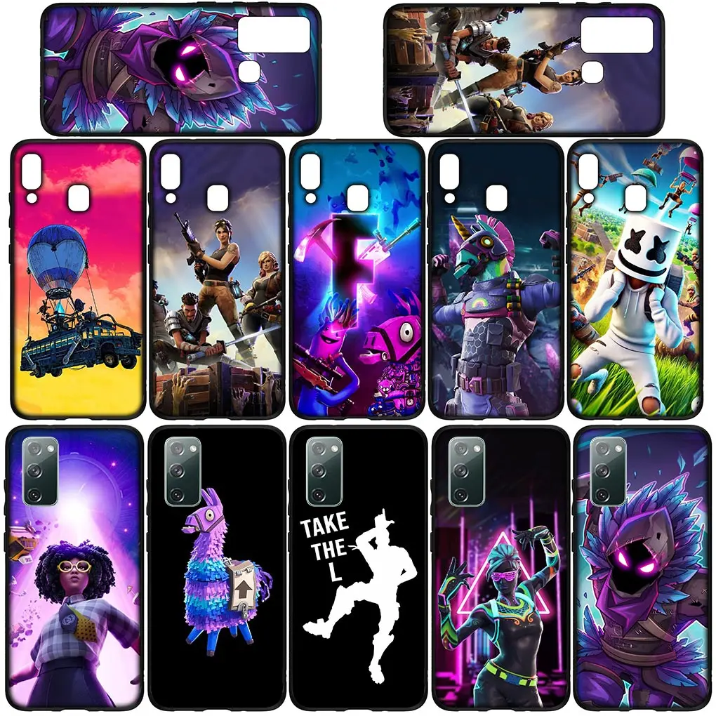 Мягкий чехол для телефона Game F-Fortnites-Wallpaper Samsung Galaxy A10 A20 A22 A30 A31 A32 A50 A51 A52 A53 A72 A33 A71