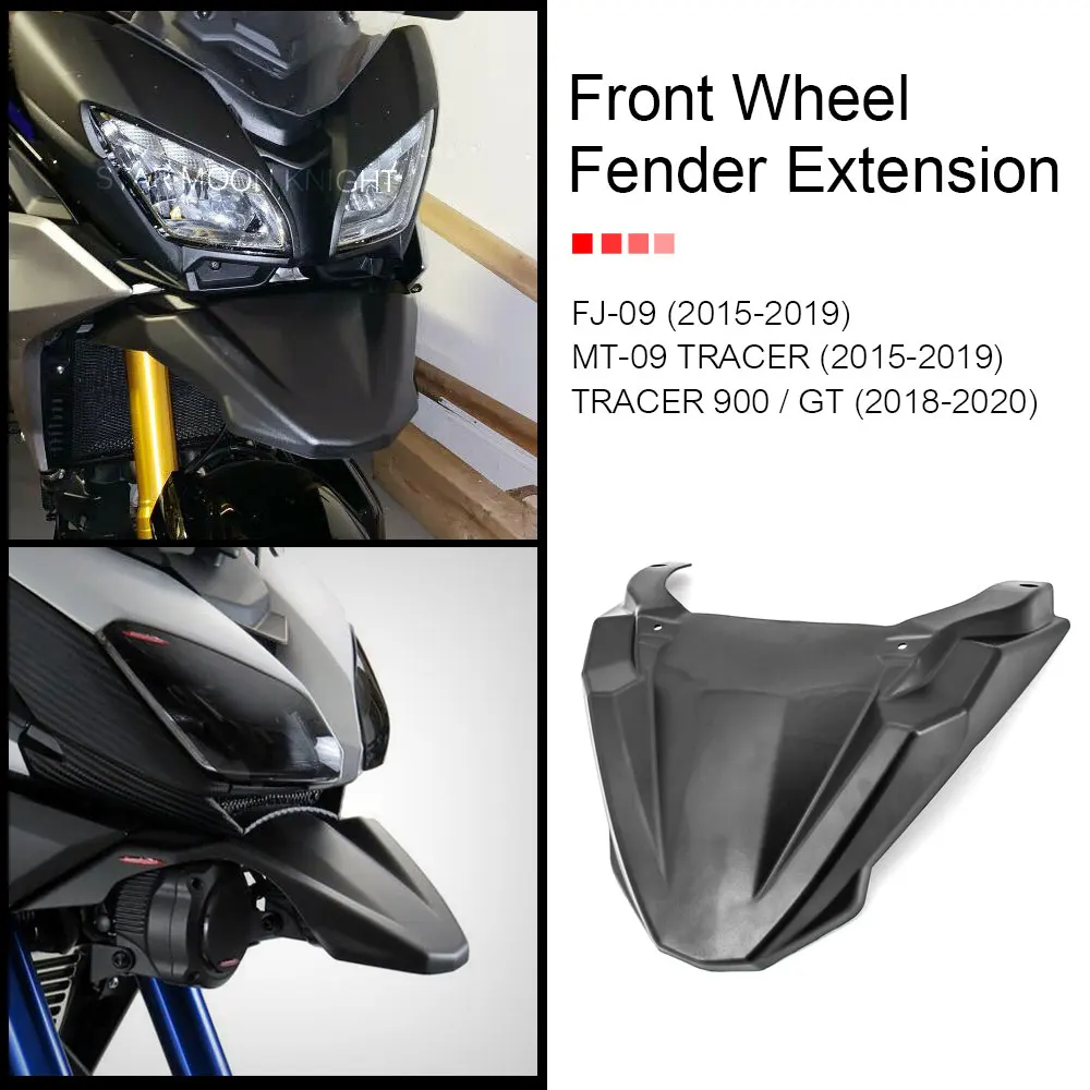 

Front Wheel Fender For Yamaha MT09 MT 09 Tracer 900 TRACER900 GT FJ09 FJ-09 2015 - 2020 2016 Beak Nose Cone Extension Cowl Cover