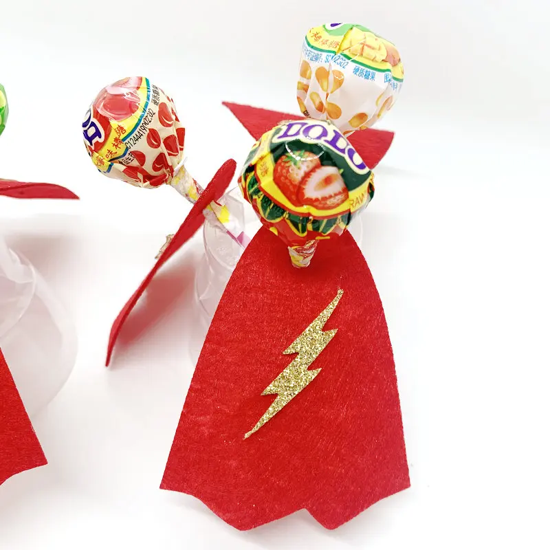 12 шт. блестящие фетровые украшения в виде леденцов