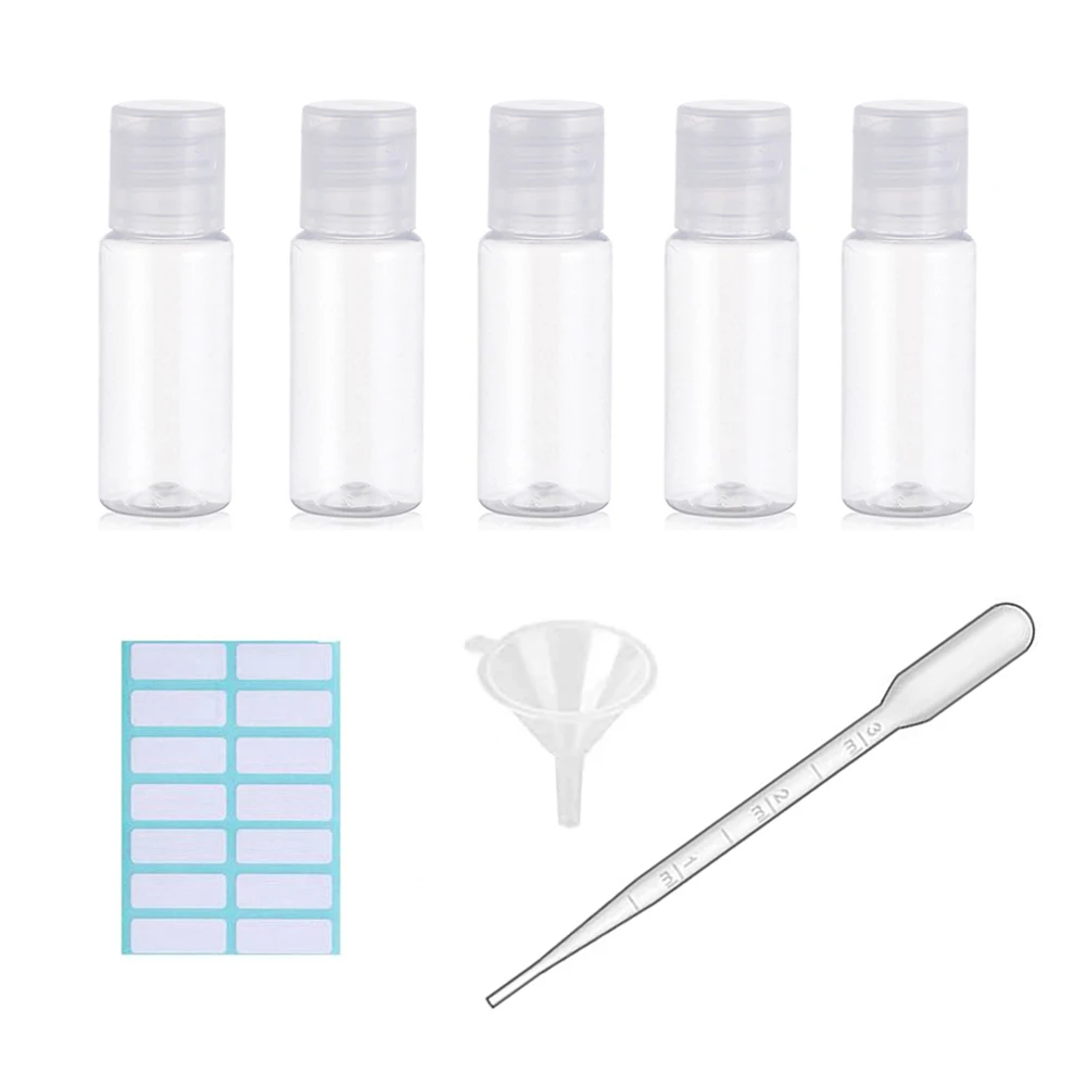 Прозрачные пластиковые бутылочки для путешествий Cosmet 5/10 шт