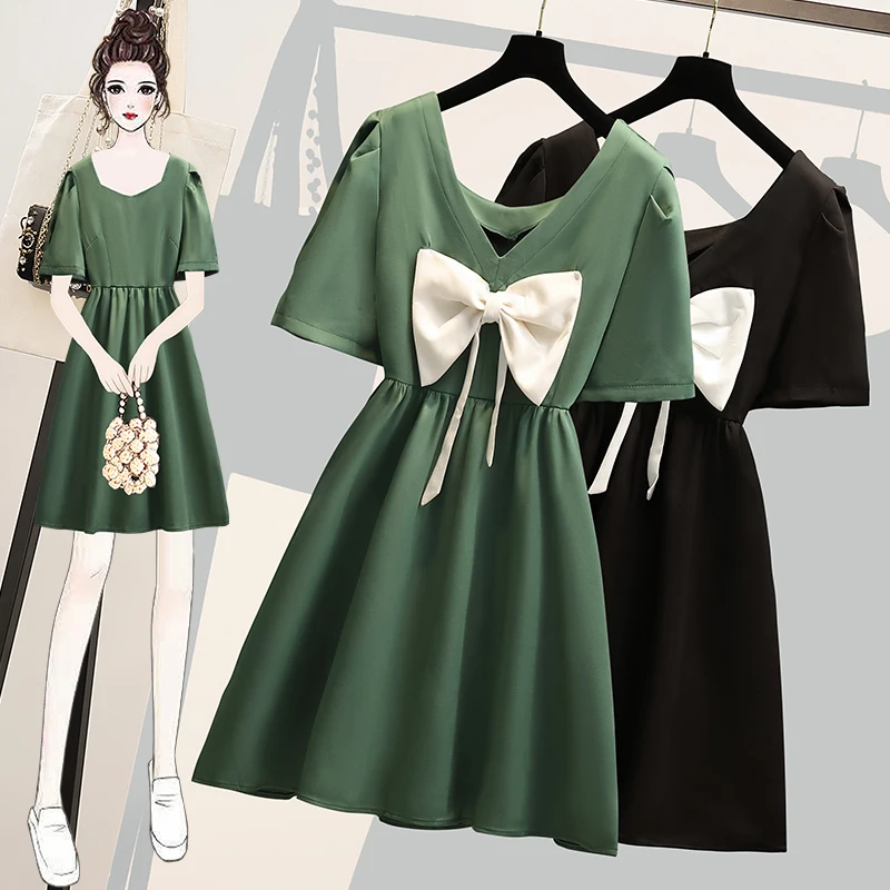 

COIGARSAM Women's Summer Dress New Fashion Backless High Waist Green Black Dresses Dropshipping