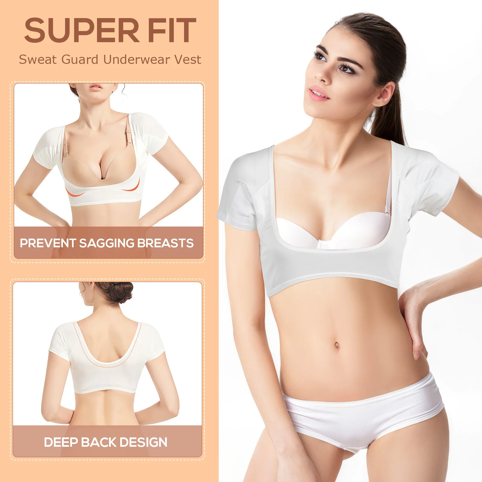 Жилет для женщин подушечки подмышек женские дышащие впитывающие танкини