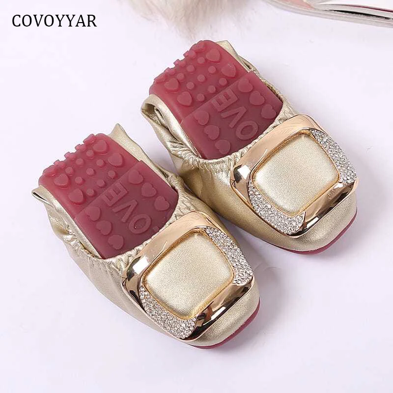 

Женские балетки на плоской подошве, со складной мягкой подошвой