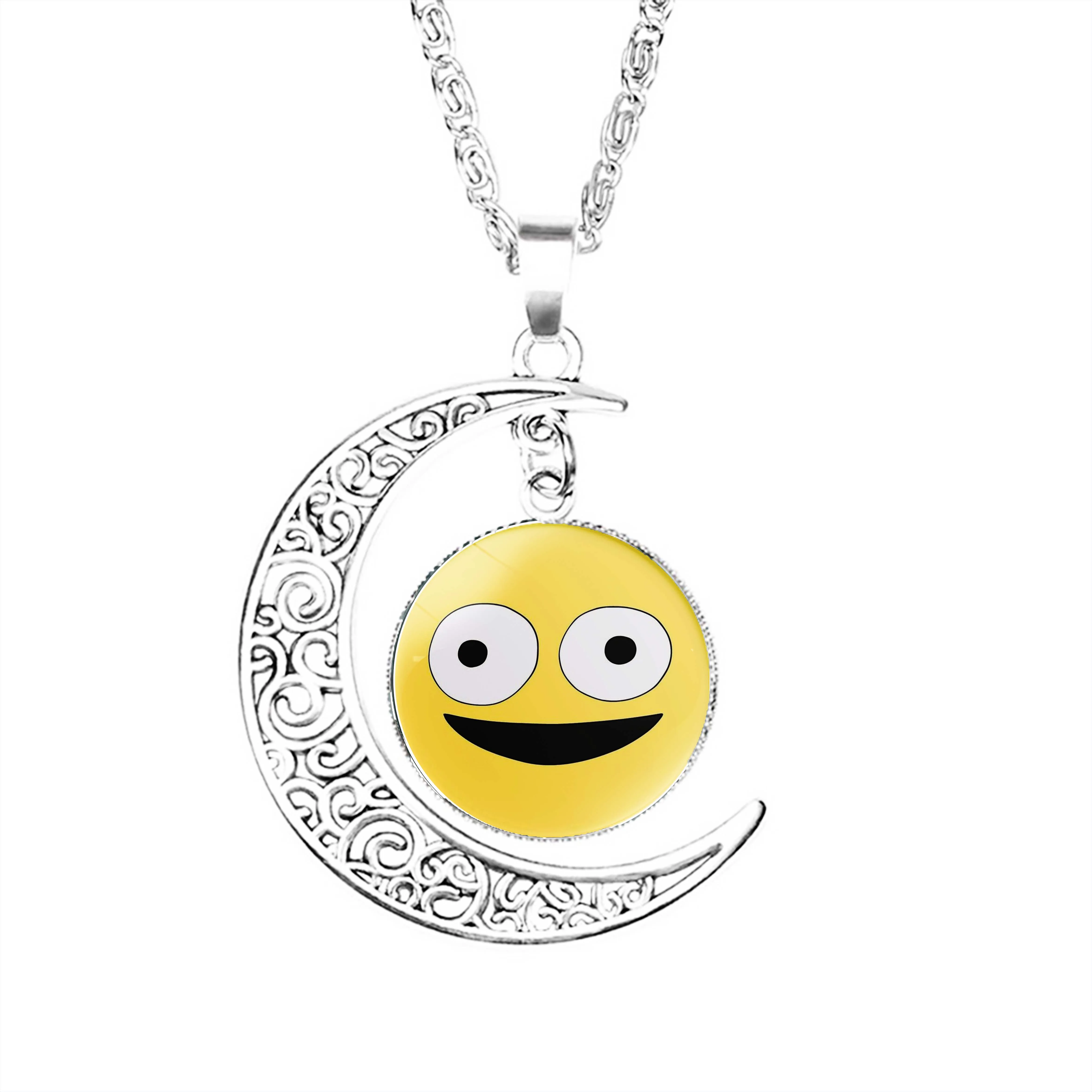 

Модное ожерелье из нержавеющей стали с подвеской «улыбающиеся друзья»