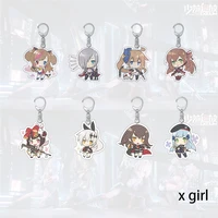girls frontline anime guns cute anthropomorphic game acrylic transparent hd case car key ring fan collection