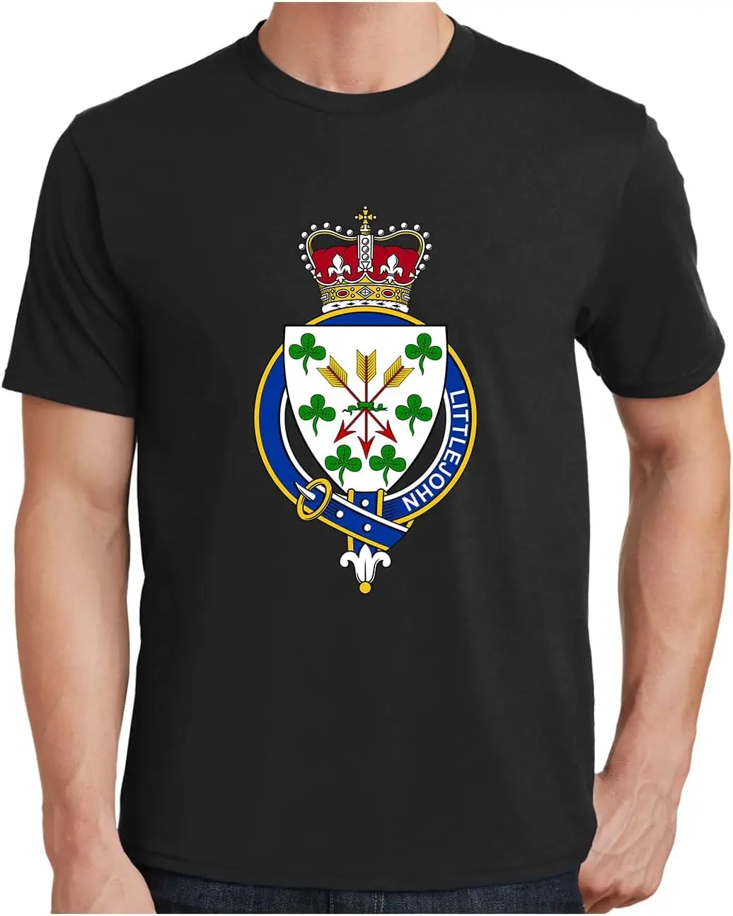 Мужская шотландская семейная футболка с подвязками Littlejohn