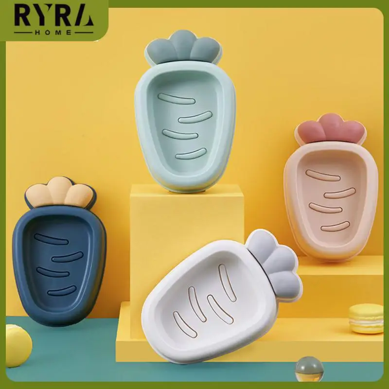

Color Box Nordic Style Home Travel Soap Box Durable Soap Box Portable Cute Radish Soap Box Bathroom Products Pp Distinctive 1pcs