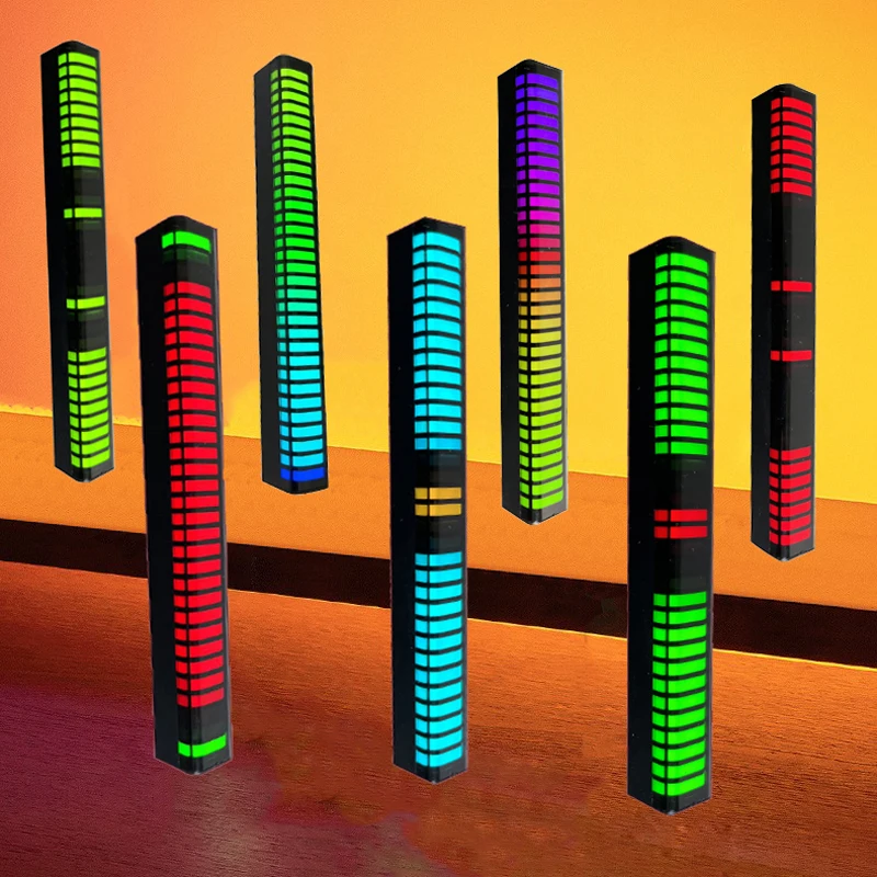 

RGB-управление музыкой, 3D светодиодный светильник, управление через приложение, звукосниматель, Голосовая активация, ритм, свет s, 27 цветовых ...