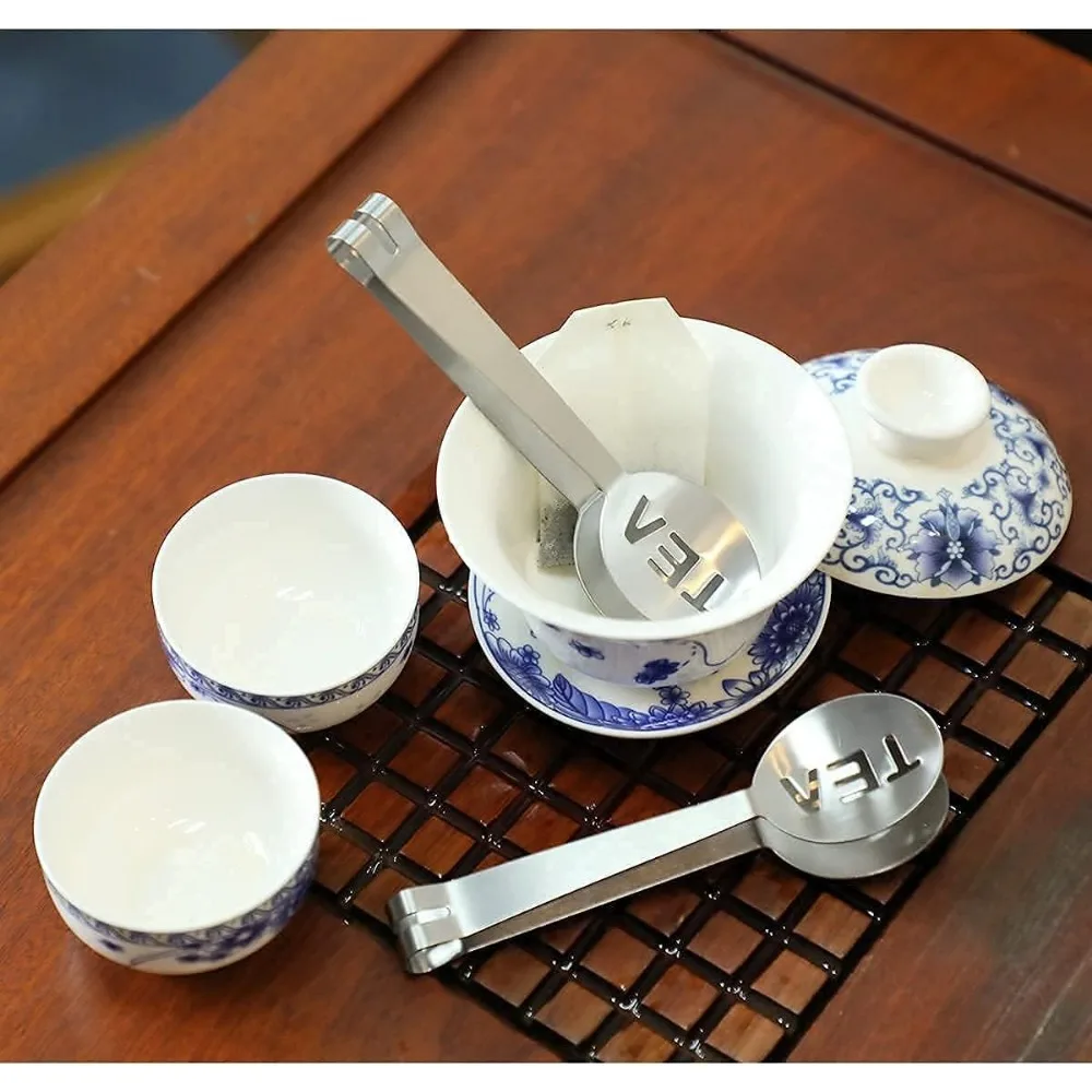 Tea Bag Squeezer Filter Stainless Steel Letter Clip Hot Spoon Lemon 、Kitchen Food 、 、Small Ice