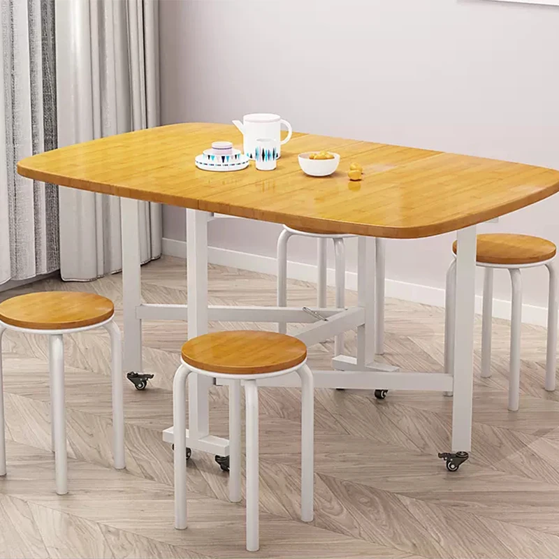 

Foldable Extendable Dining Table Legs Luxury Small Office Apartment Coffee Tables Computer Center Mesas De Jantar Home Furniture