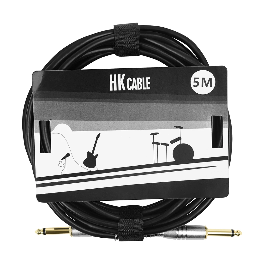

5M Effector Cable Noise Reduction Audio Cable Connecting Line 6.35mm Stereo Cable for Electric Guitar/Bass/Electronic/Keyboard
