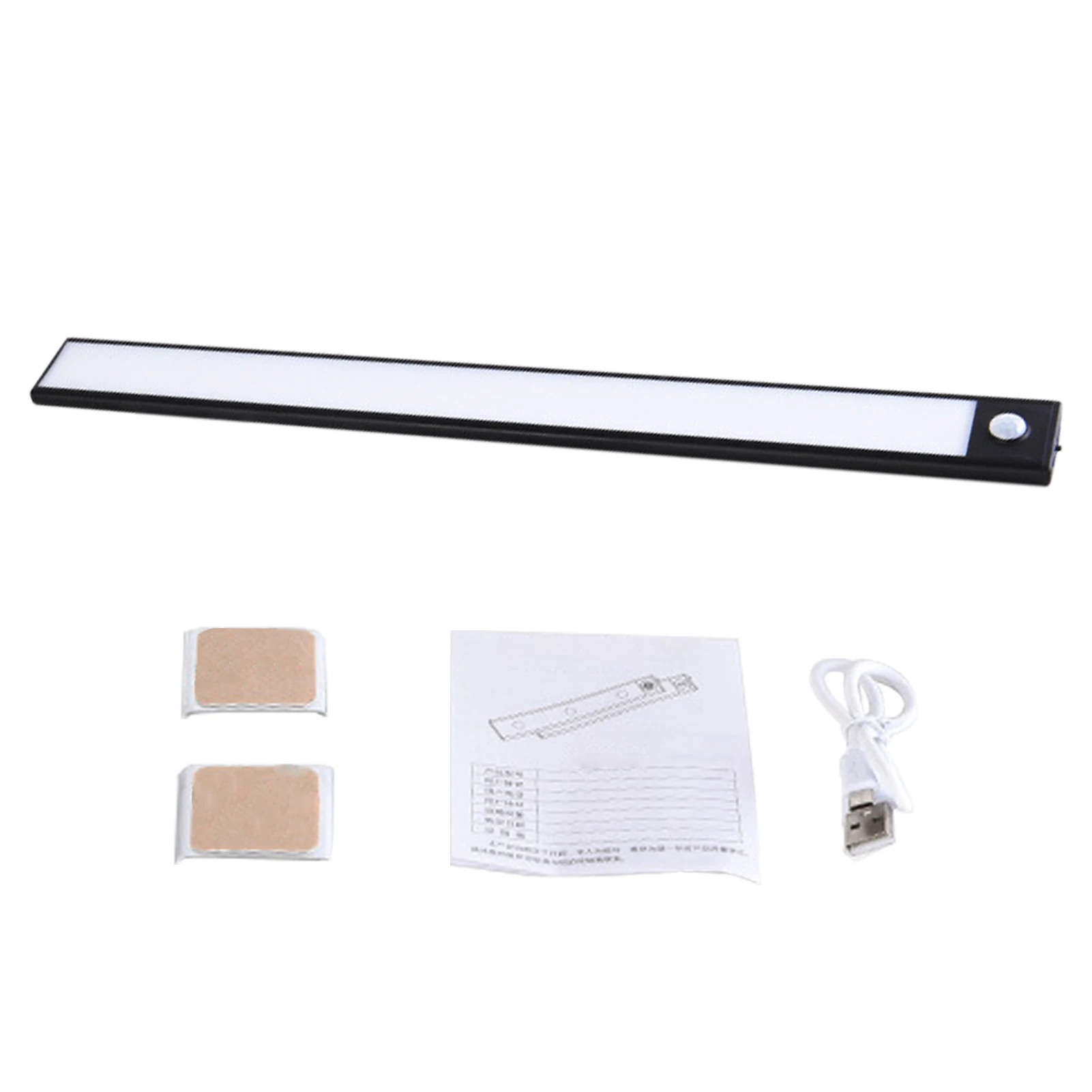 

Easy Install USB Rechargeable Under Cabinet Light Night Lamp 3 Colors Wardrobe Closet Bedroom Corridor 2 Modes Motion Sensor