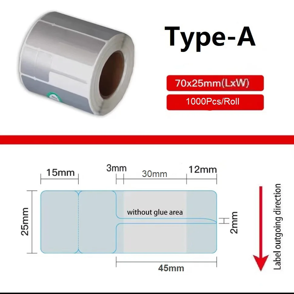 

1000 шт., серебряная бирка для ювелирных изделий, Золотая и серебряная бирка для ювелирных изделий, 75x25 мм, пустая пленка с покрытием ПЭТ, термопереводная бумага для печати
