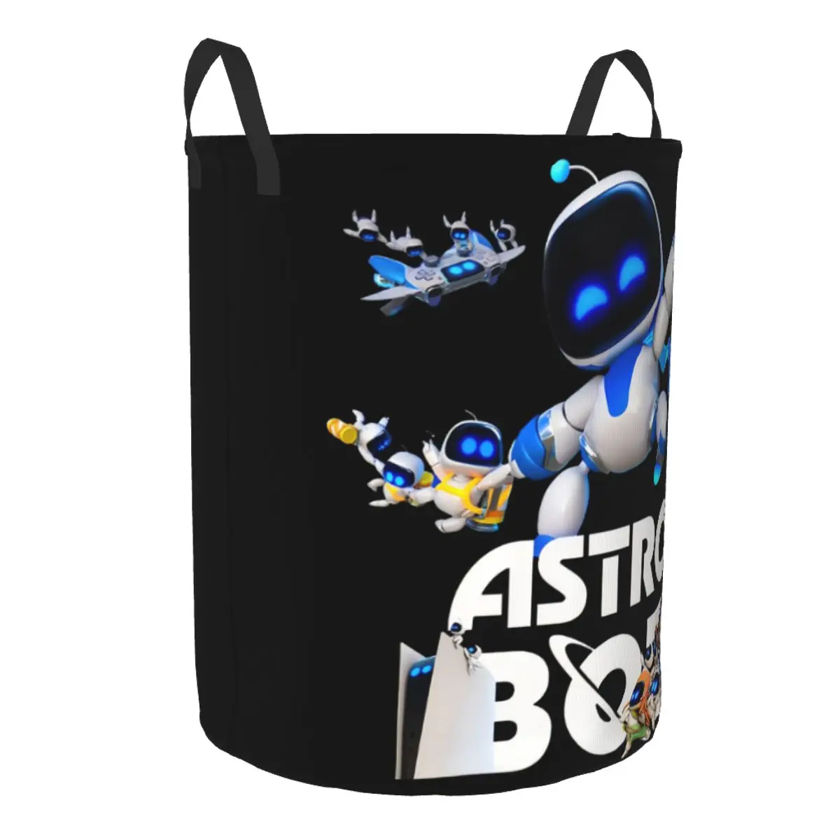 Изготовленная на заказ корзина для белья Astros Bots видеоигр складная детская