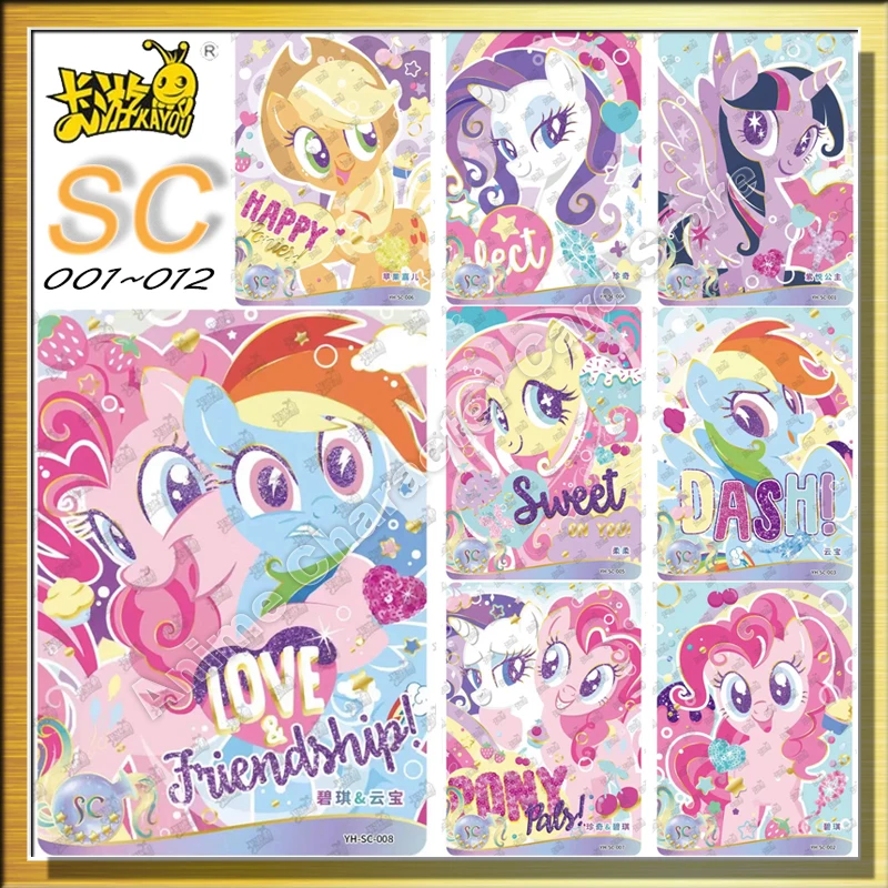

Оригинальные открытки KAYOU My Little Pony SC, полная серия, мультяшный персонаж, коллекционная открытка, подарки для детей, Вечные игрушки дружбы