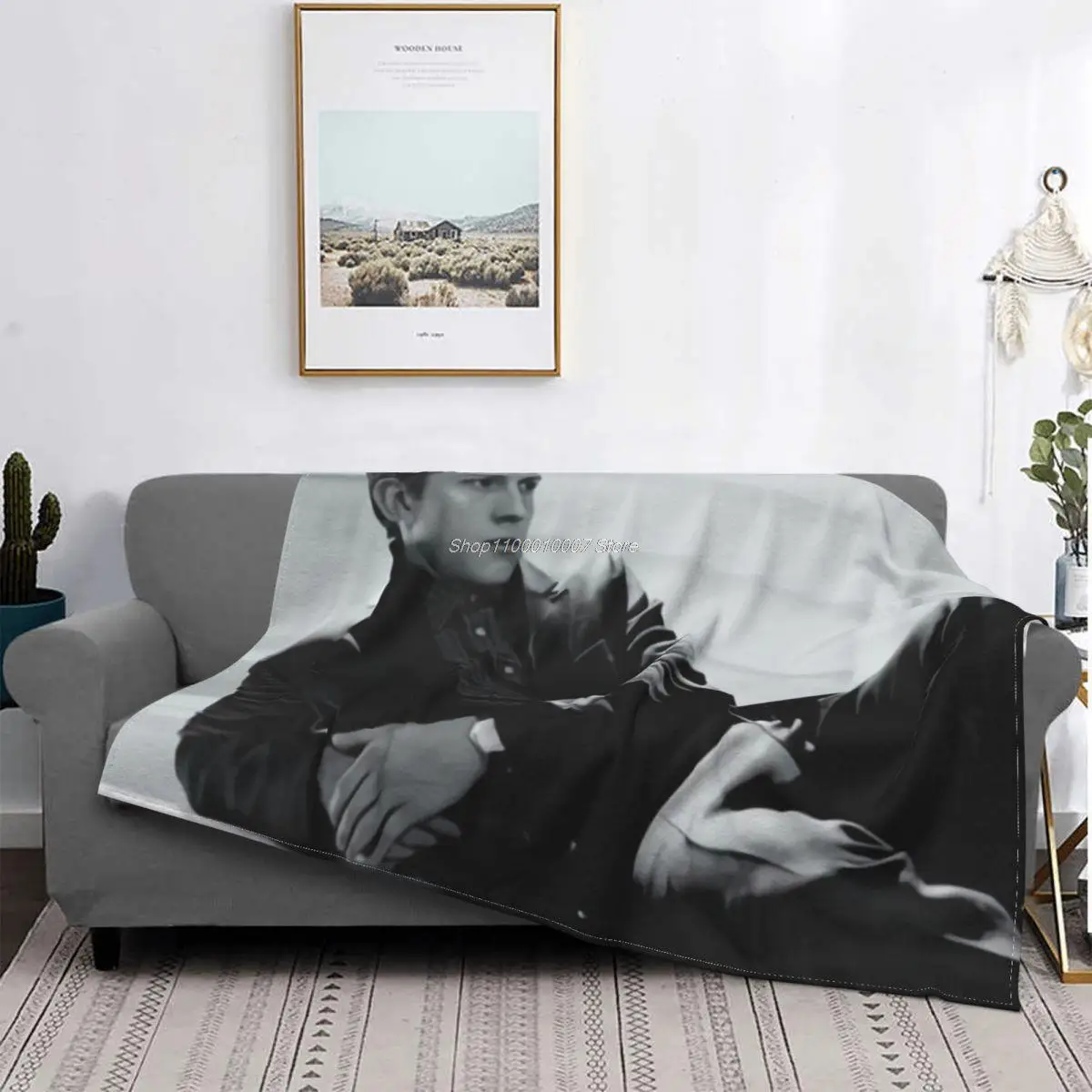 

Tom Holland Flannel Throw Blanket Movie Blankets for Home Travel Super Warm Bedspread