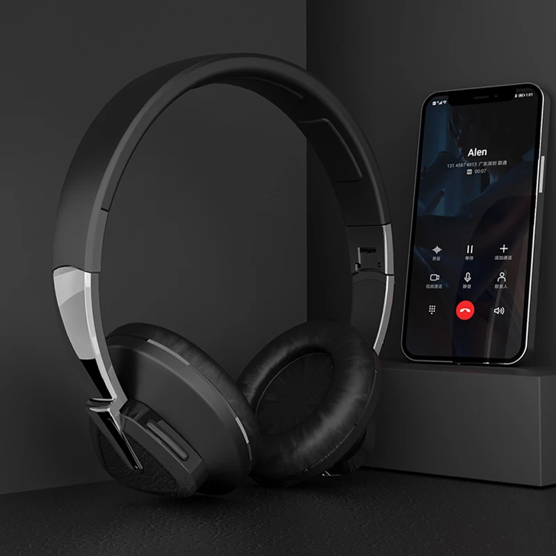 HIFI стереонаушники Bluetooth наушники Музыкальная гарнитура FM и поддержка SD-карты с