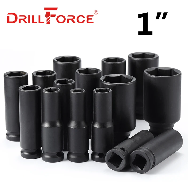 Торцевая головка Drillforce Для глубинного ударного гайковерта 17-55 мм адаптер 1 дюйм