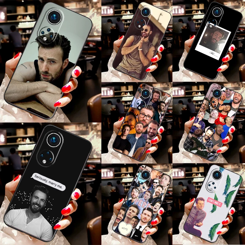 Chris Evans Case For Huawei Honor 50 8X 9X 10i P20 P30 P40 Lite P50 Pro P Smart 2019 Nova 9 5T Cover