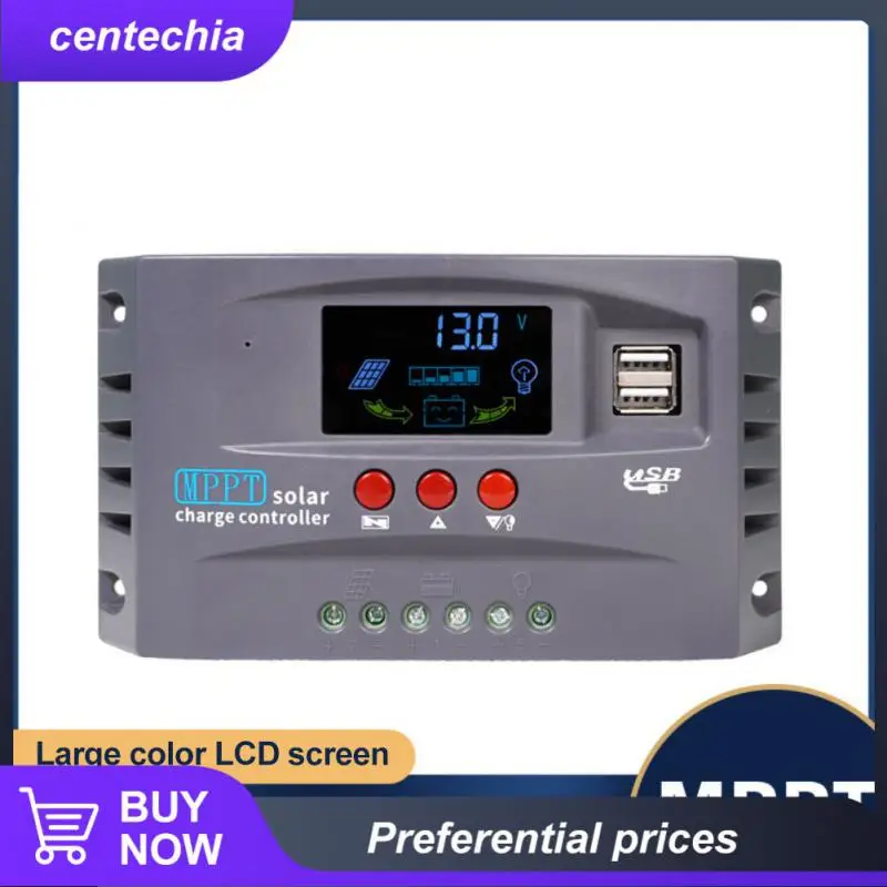 

With Lcd Display 10a 20a 30a Dual Usb Charging Solar Panel Controll Colorful Screen For Lithium Lifepo4 Gel Lead Acid Mppt