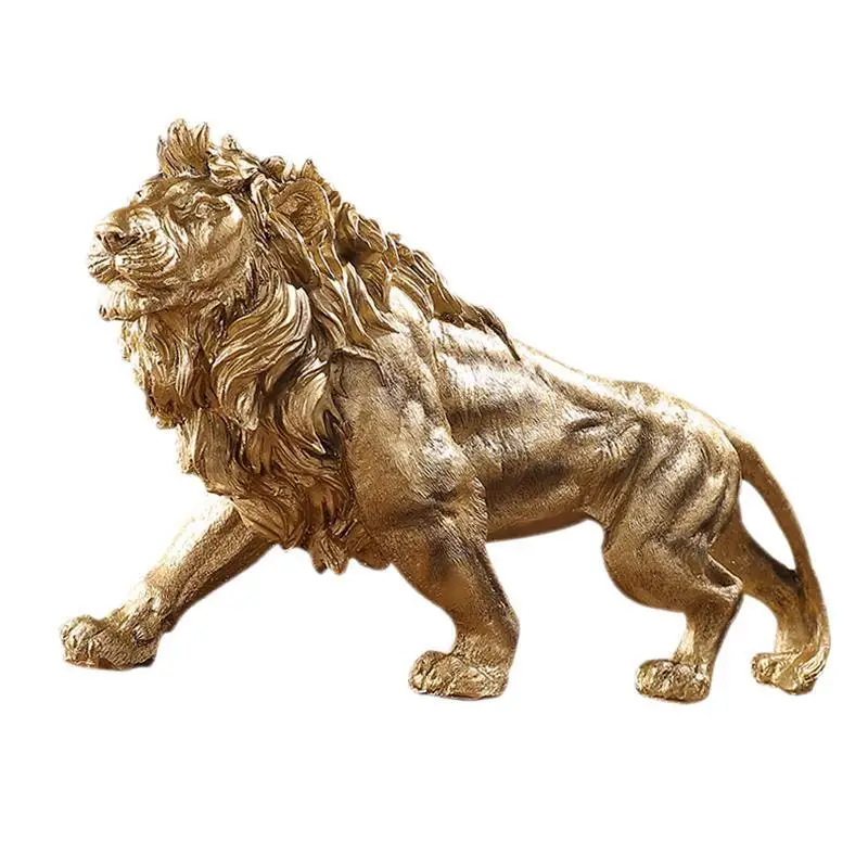 

Large Lion King Statue Lion Figurines Modern for Dining Room Shelf Desktop
