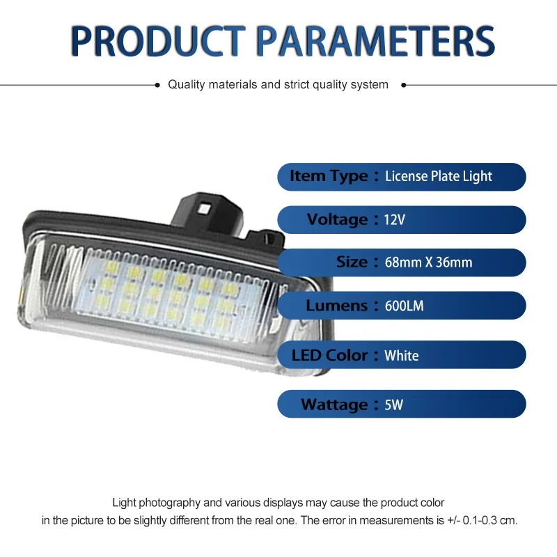 2 шт. автомобильный номерной знак Canbus для Toyota Corolla E11 Crown S180 Starlet EP91 Vios Previa ACR50 GSR50 12 В