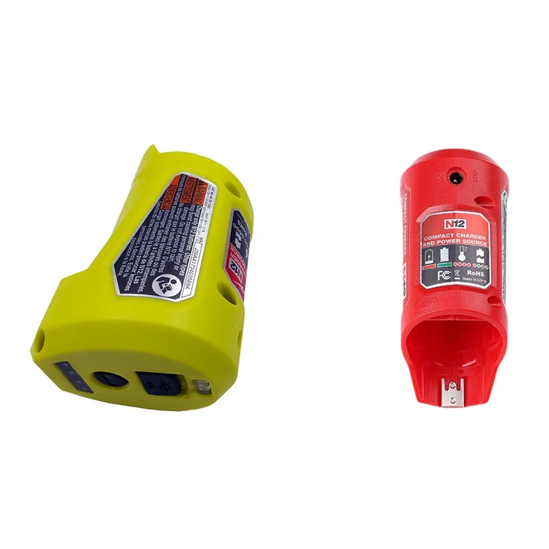 

N12 Li-Ion Battery Charger Converter For Milwaukeee M12 12V Li-Ion Battery USB Device Mobile Phone Power Supply