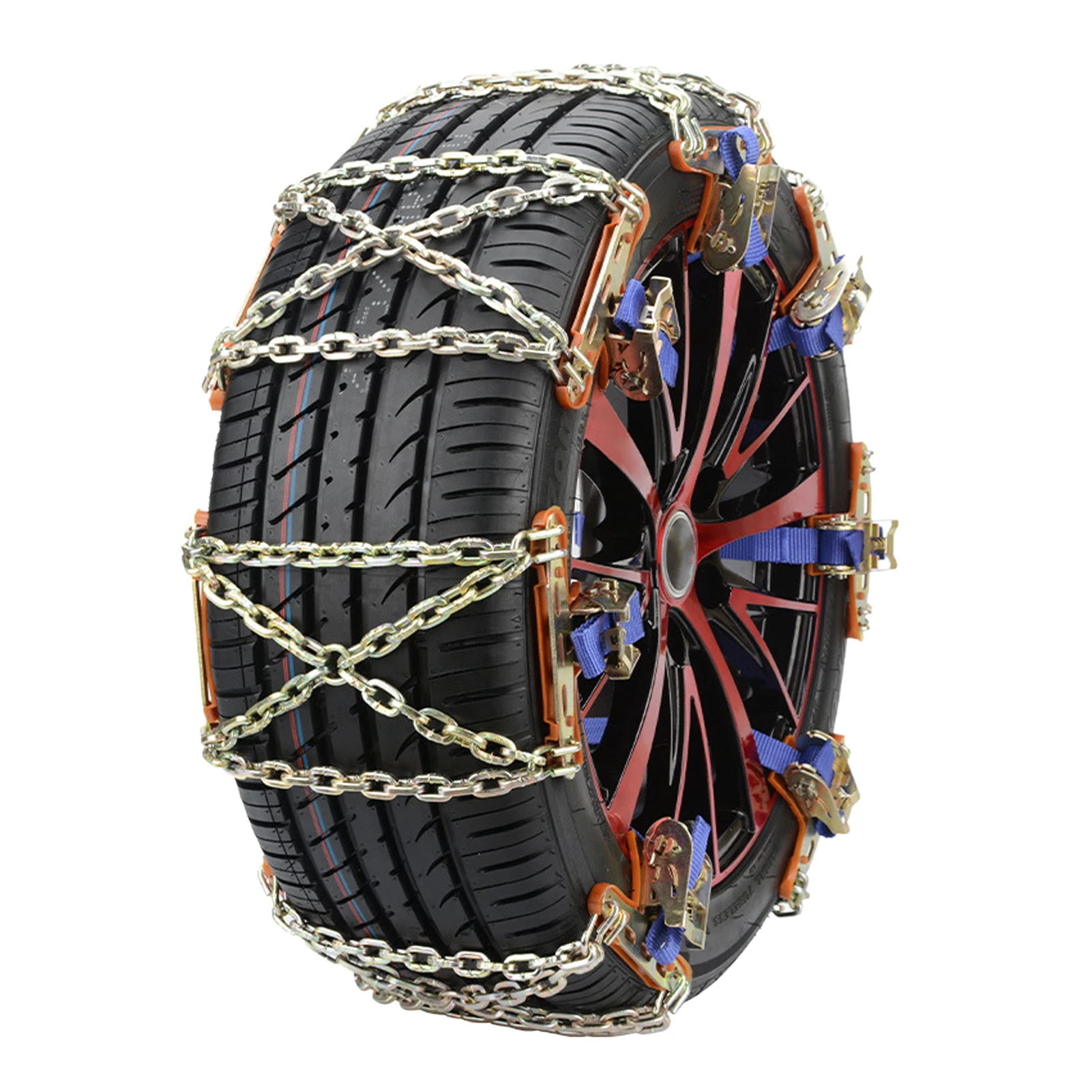 

Car Tire Snow Chains 8PCS Universal Adjustable Anti-Slip Security Chains Tire Chains For Truck Cars Sedan Family Automobiles