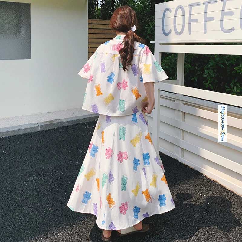 Лето 2024 комплект из двух предметов элегантная Милая Свободная рубашка в