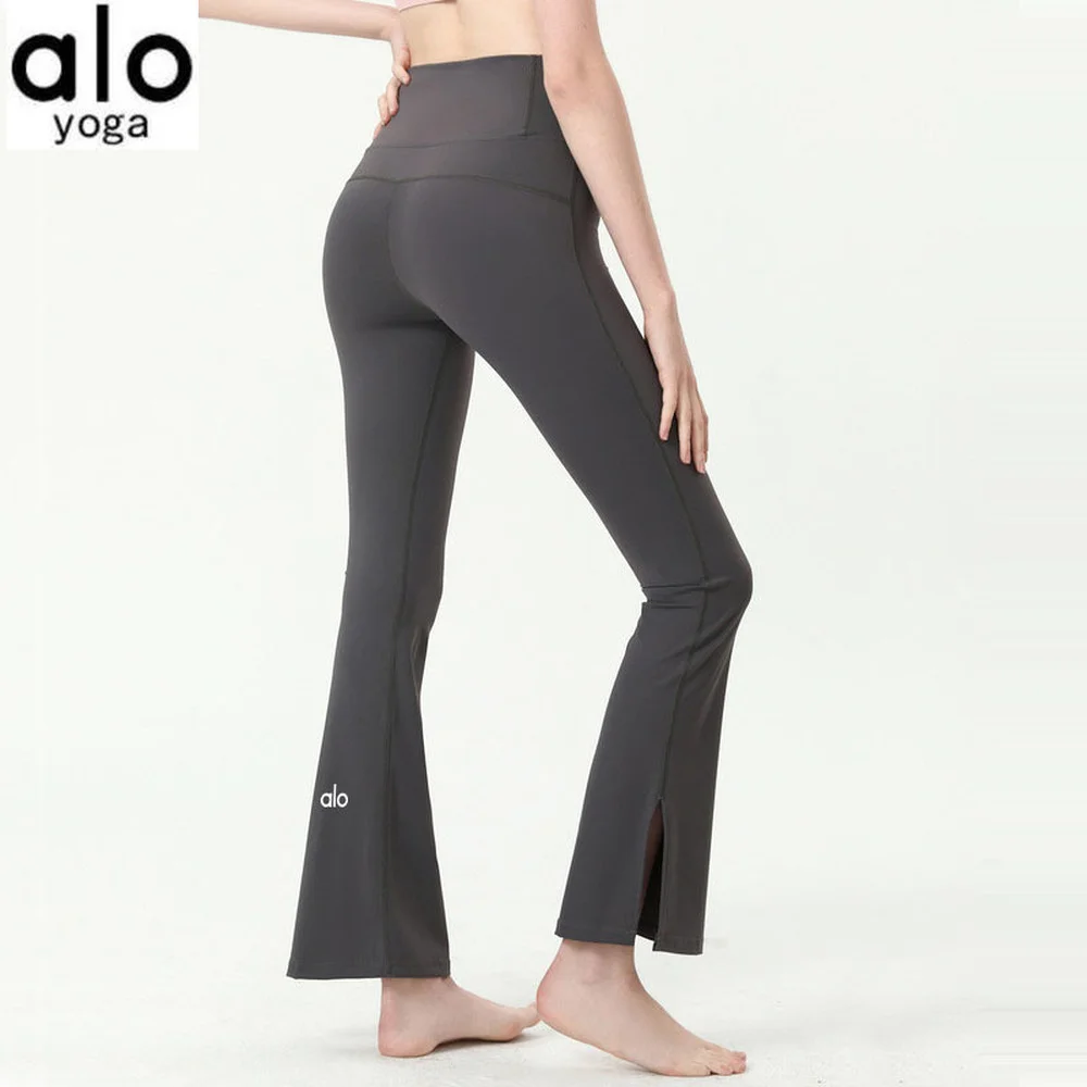 

Alo Yoga Women Fitness Summer Sports Leggings Solid High Waist Wide Flare Leg Tall Pants Push Up Tights Gym Clothes Yoga Pants