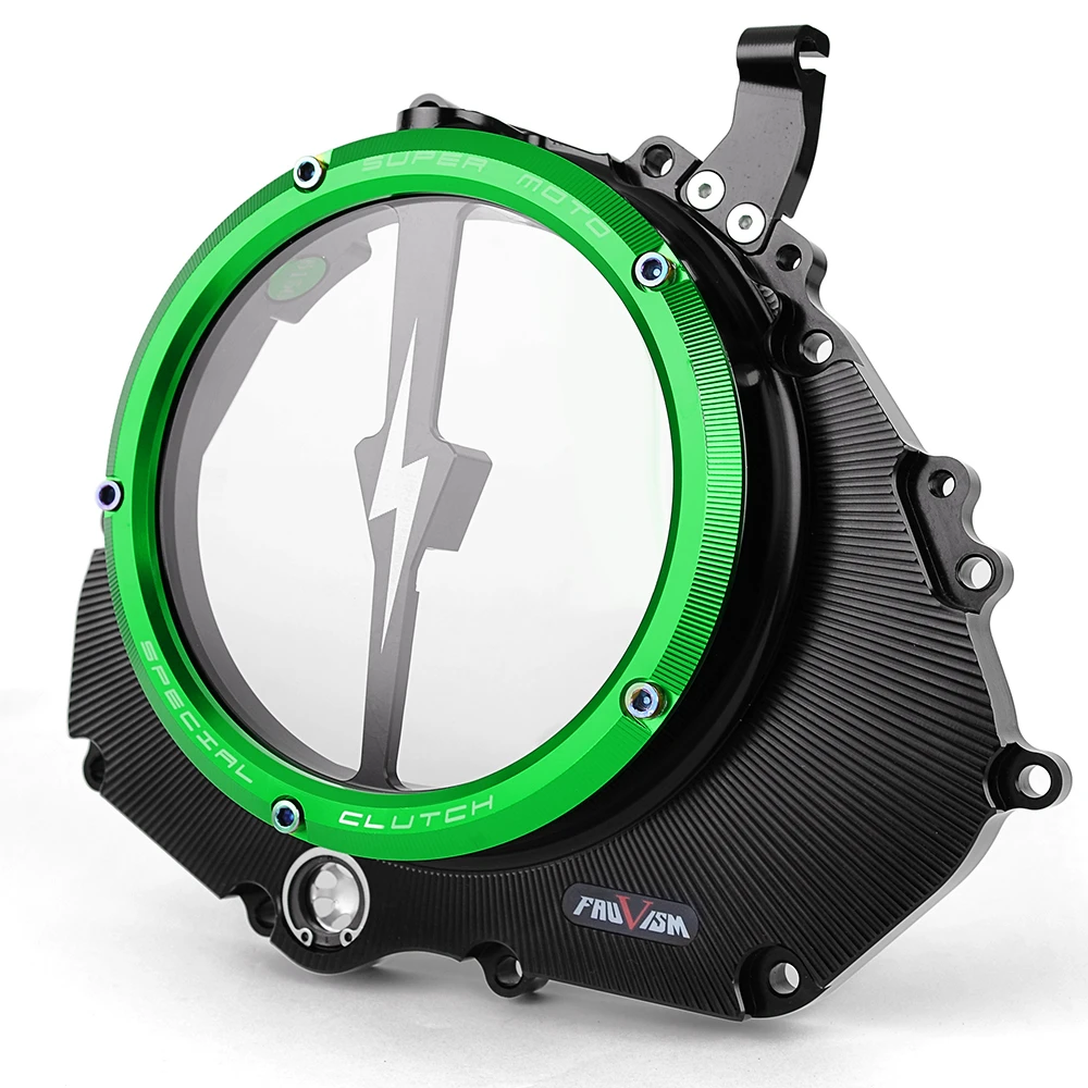 Для Kawasaki Ninja 400 Z400 2018-2023 2019 2020 2021 2022 прозрачная крышка сцепления двигателя