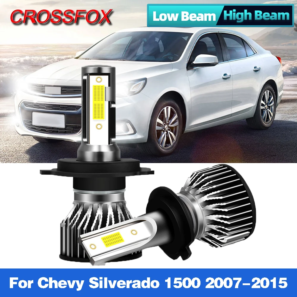 

LED Canbus 12000LM Headlight H11 9005 Hb3 Led Bulb Turbo Lamp Car Headlamp 6000K White For Chevy Silverado 1500 2007-2015