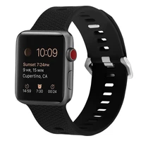 soft silicone sport band for apple watch se 7 series 44mm 40mm rubber watchband strap smart iwatch 654321 41mm 45mm accessories