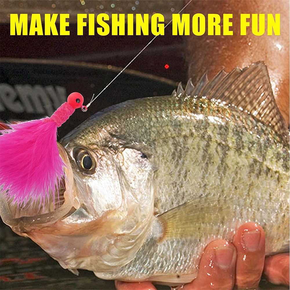 5 шт. крючки для ловли рыбы с перьями