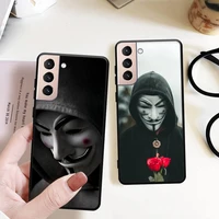 for samsung s22 s21 anonymous phone case for samsung s22 s21 s20 ultra pro plus s10 s9 s8 note 20 10 ultra phone bumper covers