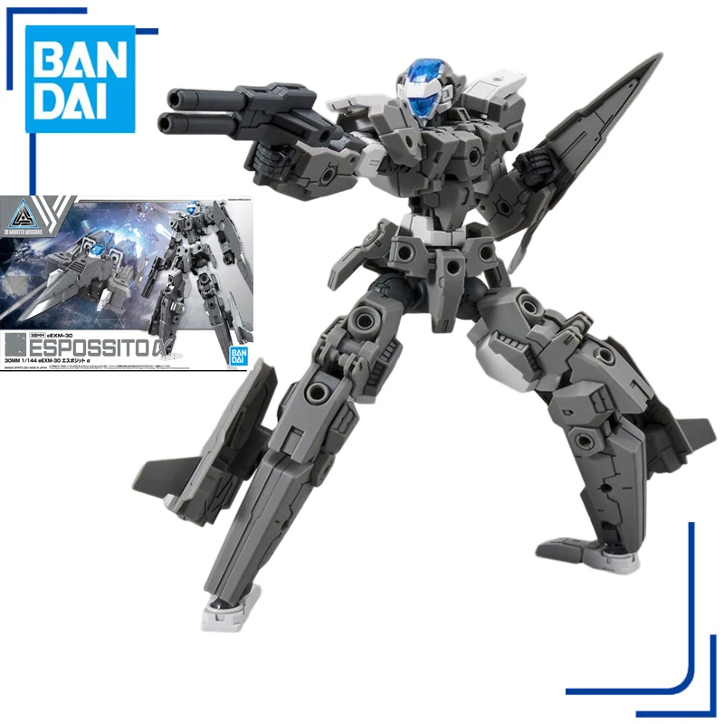 

BANDAI Genuine 30 MINUTES MISSIONS Alto 1/144 EEspossito alpha Action Figure Toys Boys Christma Birthday Gift for Collectible