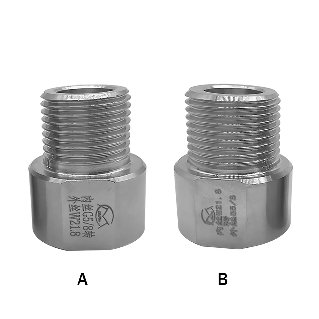 

W21 8 to G5 8 Converter Stainless Steel Aquarium Regulator Adapter Anti-Leak Cylinder Connector Bolt Nut
