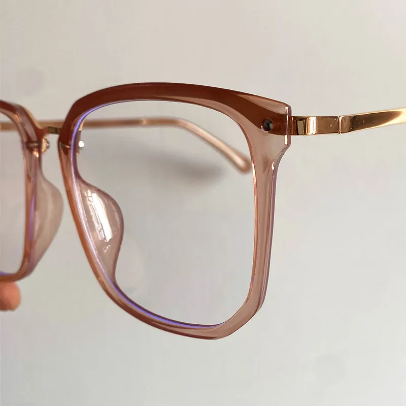 Модные очки с защитой от синего света женские оптические цвета шампанского