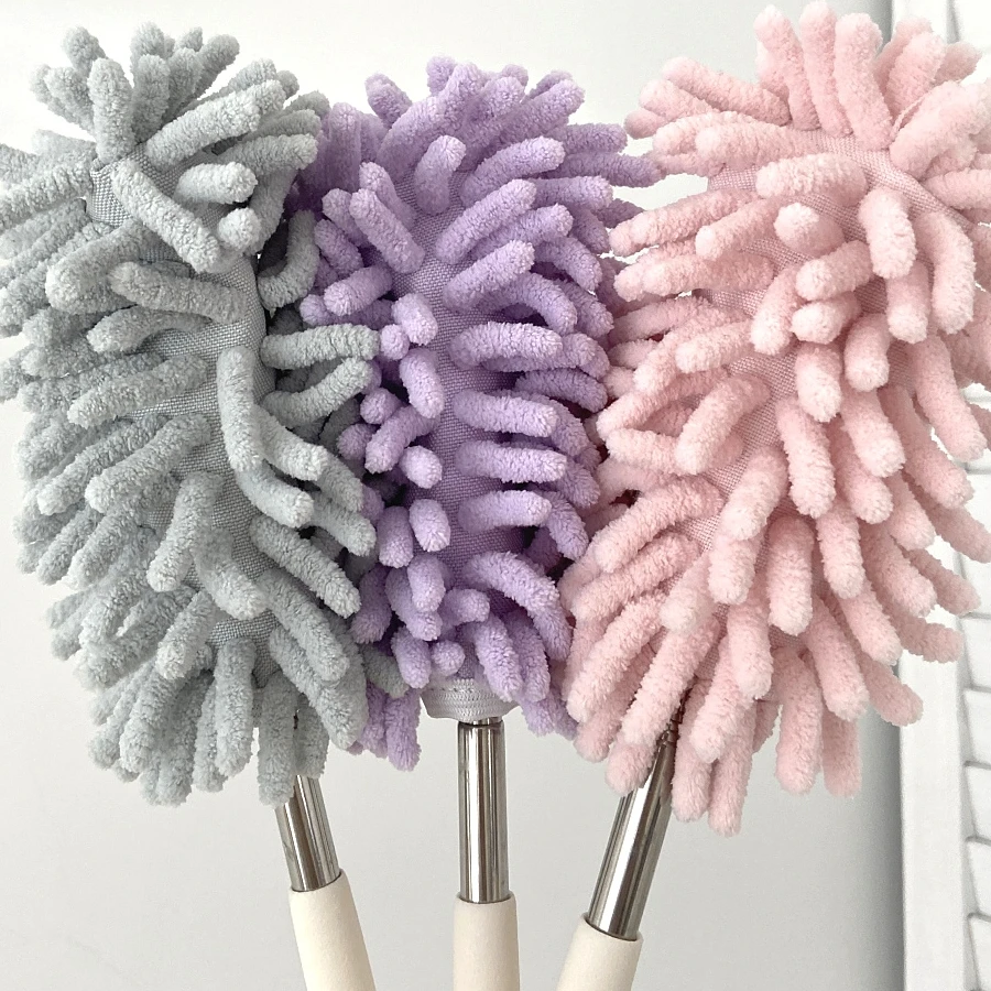 

Синельный пыльник, однотонная простая настольная очистка и очистка, телескопическая щетка для пыли, перо, пылеочиститель для автомобиля