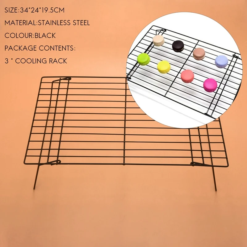 3-слойная штабелируемая охлаждающая стойка металлическая для охлаждения торта