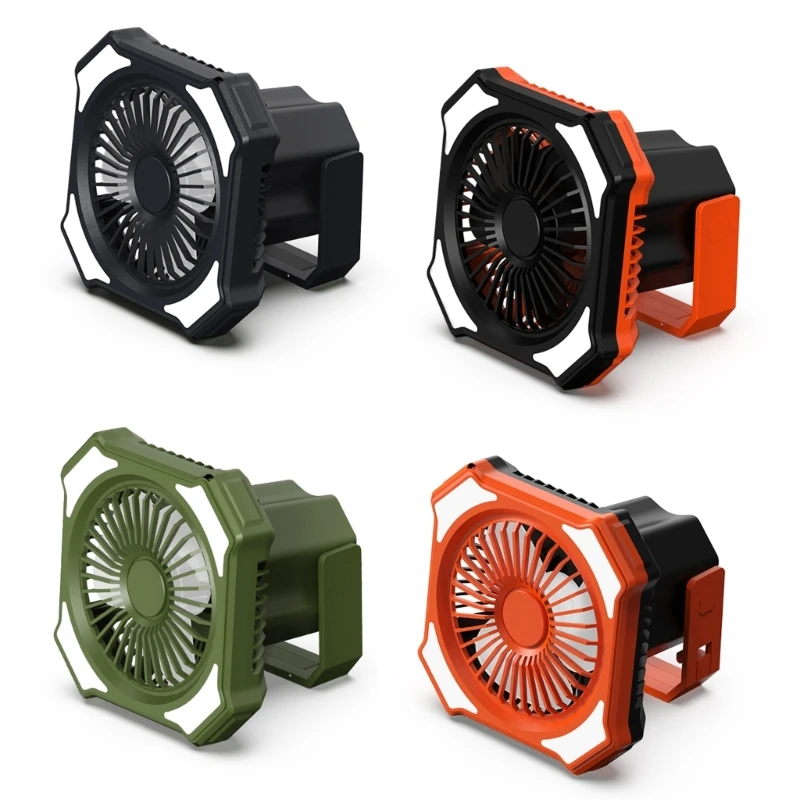 

Small Camping Desk Fan,3Speeds Portable Camping Fan Table Cooling Fan Mini Portable Fan with Strong Airflow