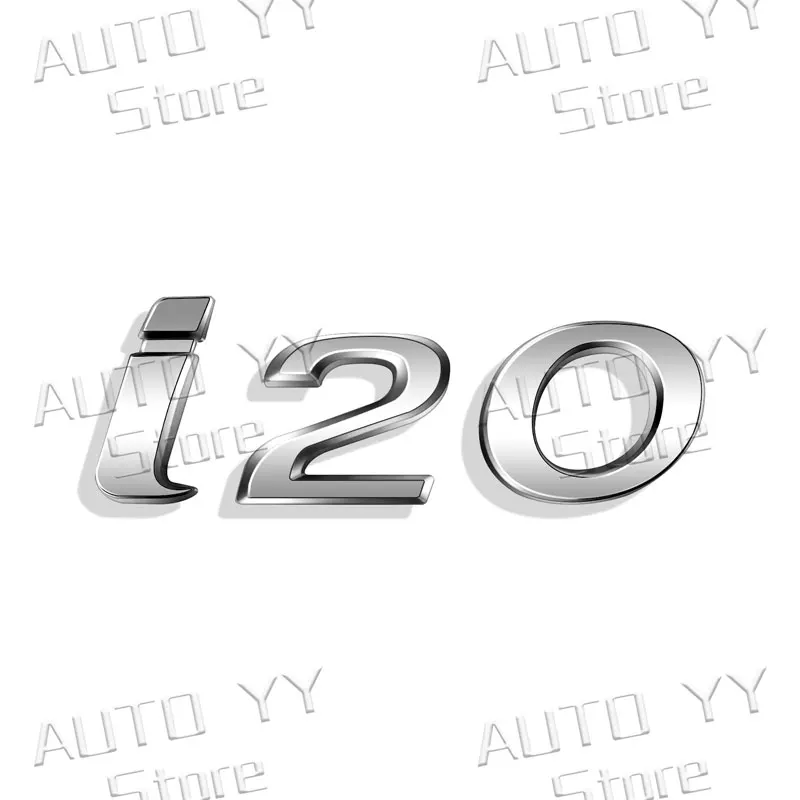 

3D хромированная металлическая эмблема I10 I20 I30 I40, наклейка на задний бампер, значок на задний багажник, наклейка для Hyundai Elantra Sonata N Line Decora