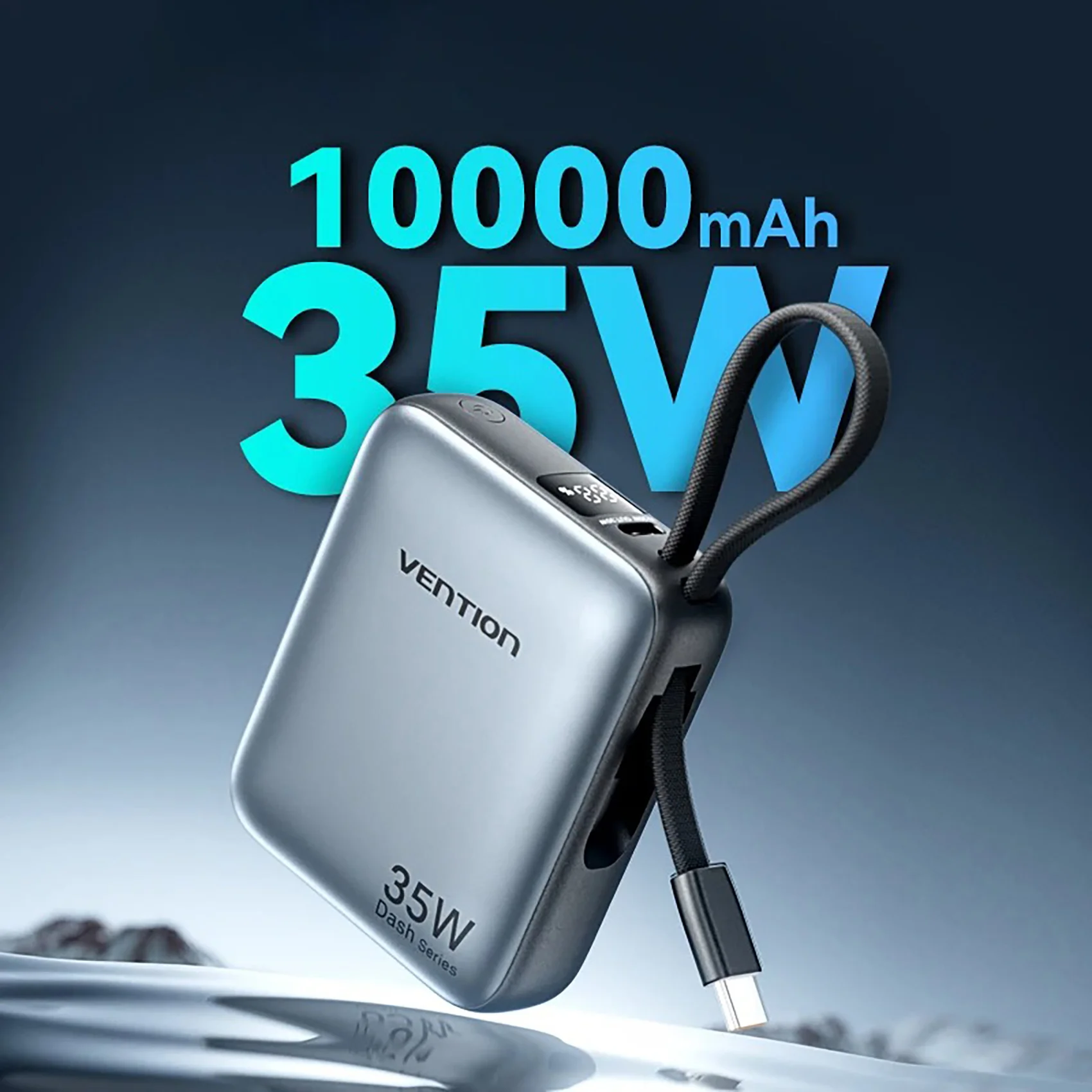 Power Bank 10000 мАч 35 Вт Тип C PD Быстрое зарядное устройство LED Mini Портативный внешний