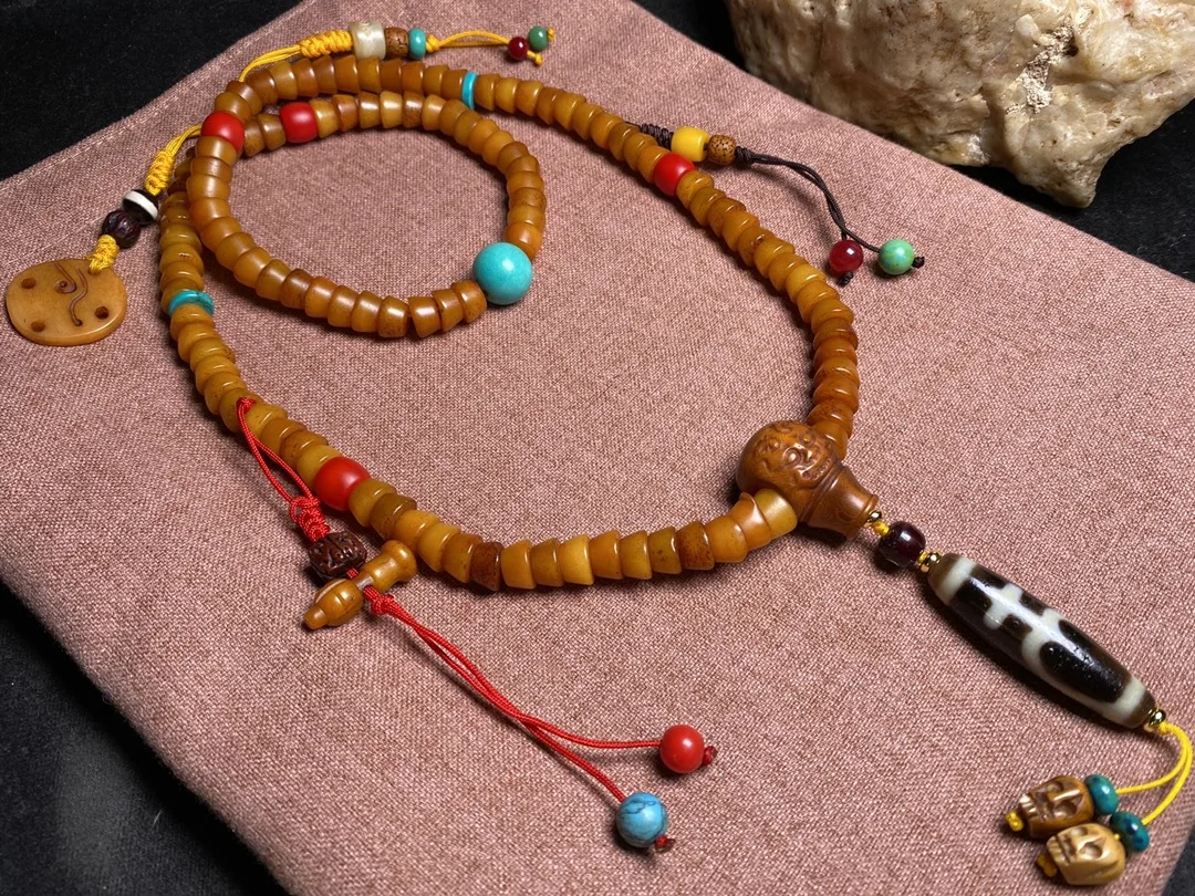

Jewellery pulseras accesorios mujer men jewelry collier femme colar masculino Dzi Beads pendant necklace Bone twist beads 108