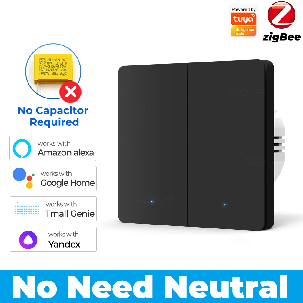 Умный выключатель SZKOSTON, пластик, Zigbee