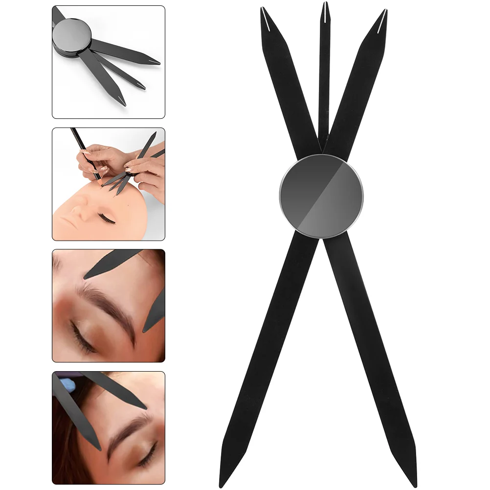 

Eyebrow Ruler Tool Measuring Makeup Permanent Positioning Stencilmapping Ratio Symmetrical Shaper Metal Golden Rulers Tattooing