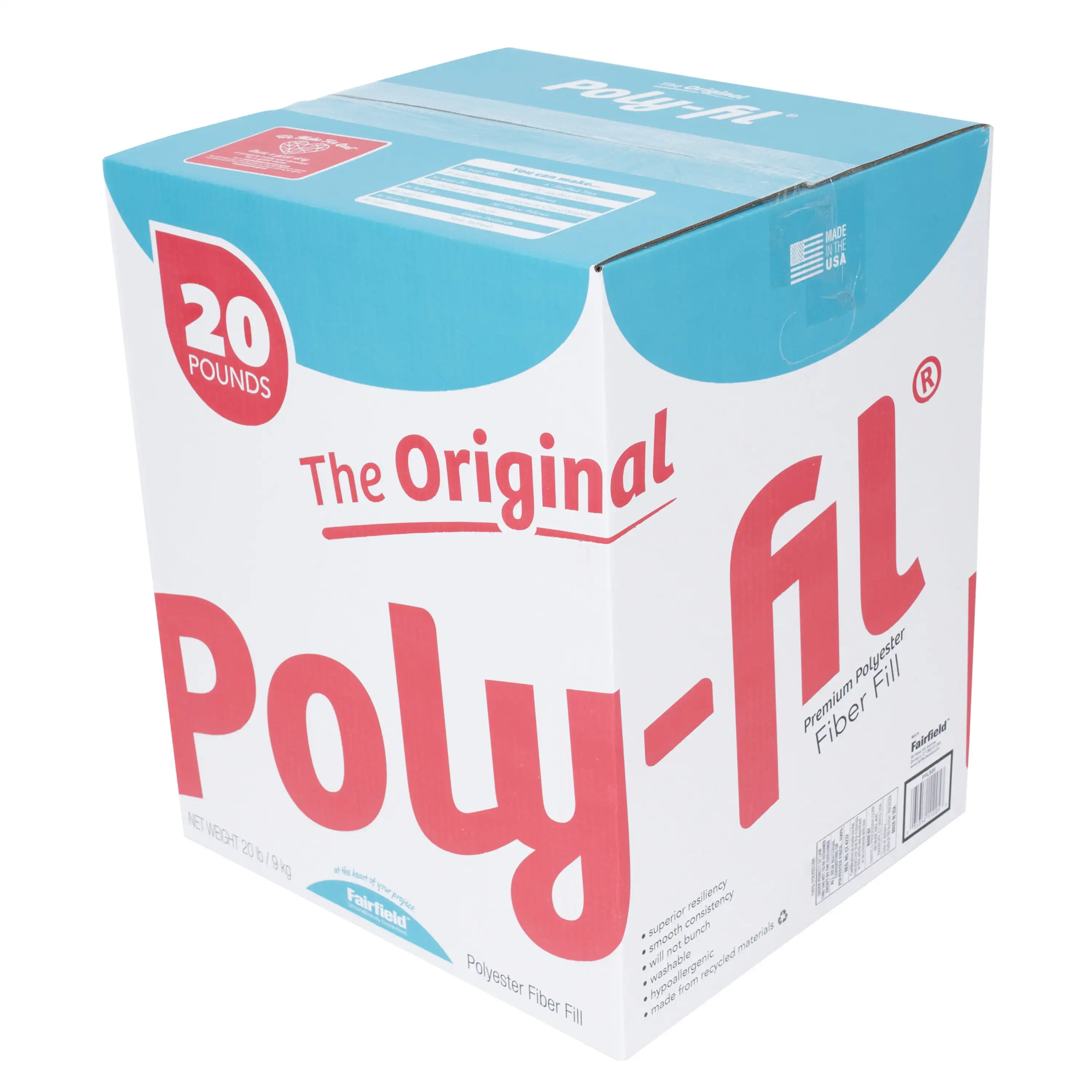 

The Original Poly-fil® Premium Polyester Fiber Fill by Fairfield, 20 Pound Box